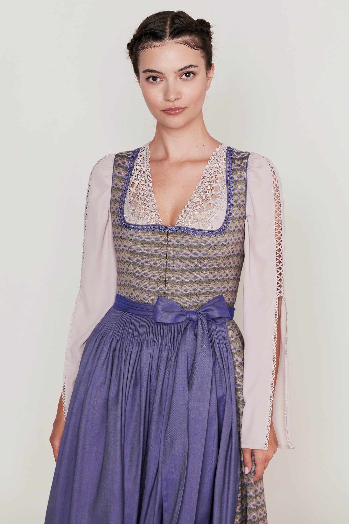 Julia Trentini Rafaela Dirndl, Purple — 70cm Long