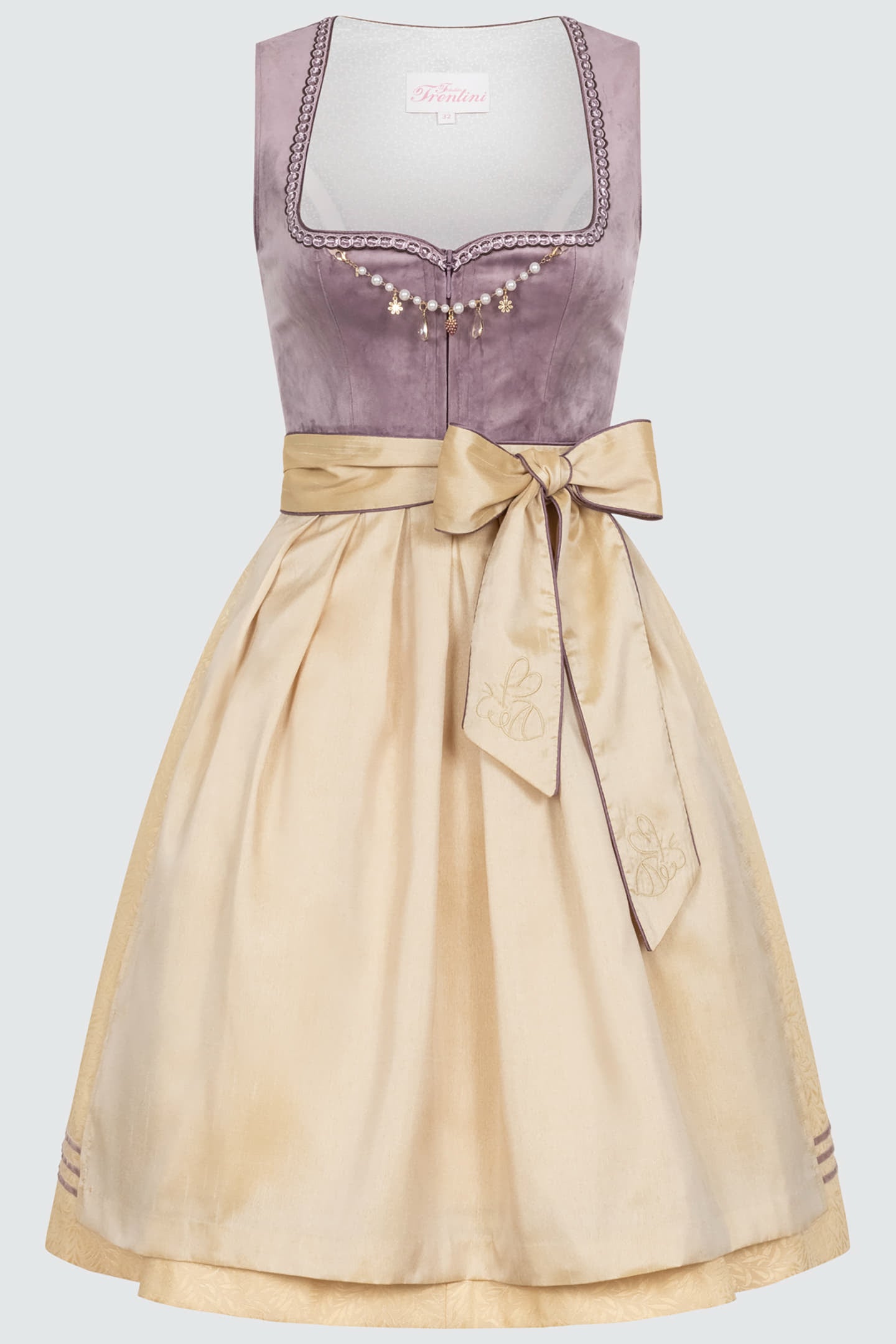 Julia Trentini Mei so goldig Midi Dirndl, Purple — 60cm