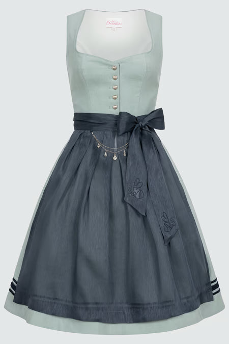 Julia Trentini Fresches Dirndl, Green — 60cm Midi