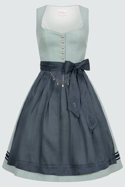 Julia Trentini Fresches Dirndl, Green — 60cm Midi