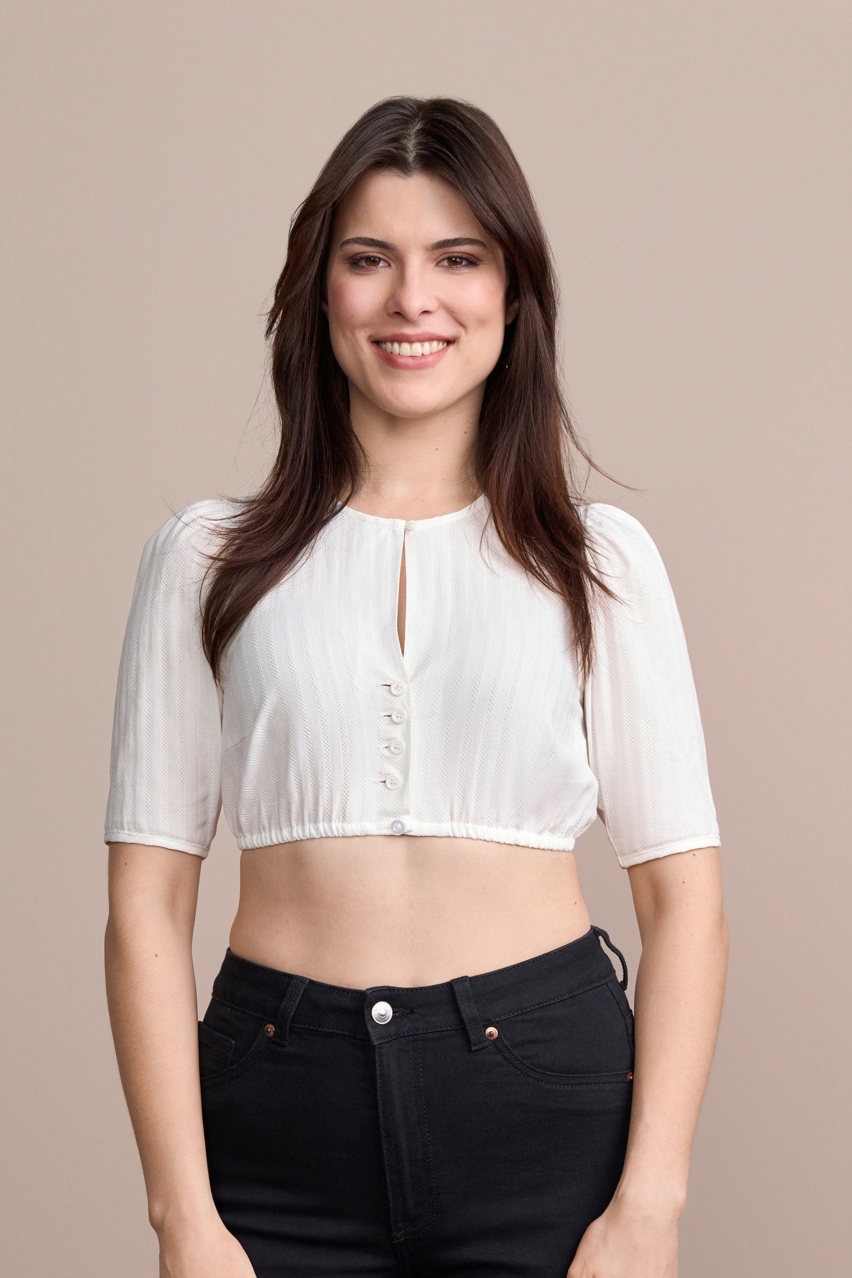 Julia Trentini Irmina dirndl blouse in ecru