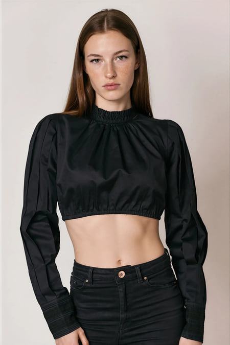 Julia Trentini Gabriele Dirndl Blouse, Black