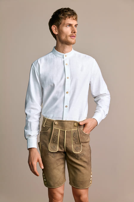 Trachten shirt Kai — white