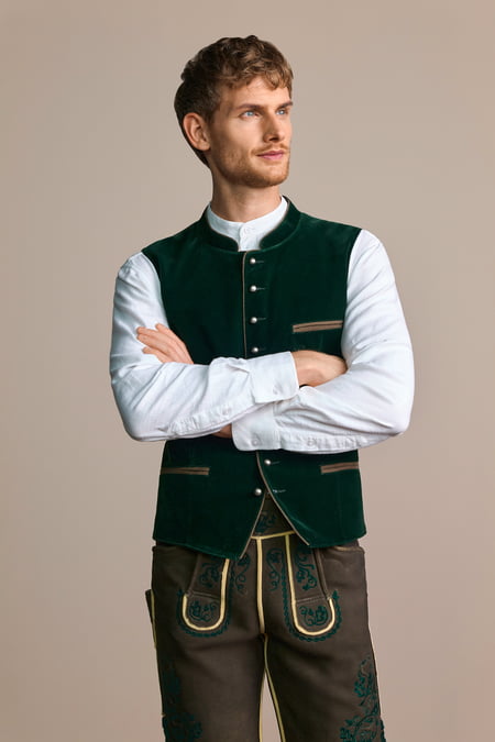 Waistcoat Franz — green