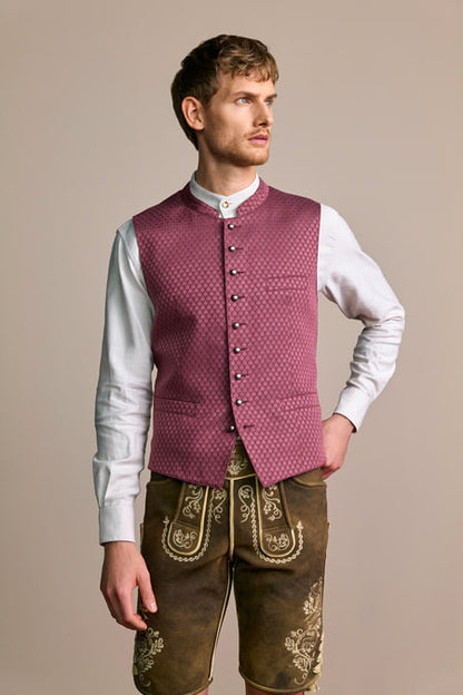 Trentini Traditional Vest Georg — red