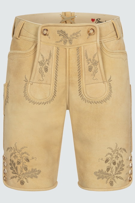 Lederhose Klaus — beige