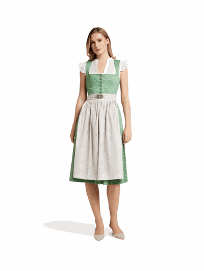 Berwin Maxi Dirndl 2pcs. 75cm "Emmi" sage