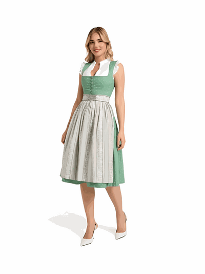 Berwin Long Dirndl 2pcs. 70cm "Klara" green