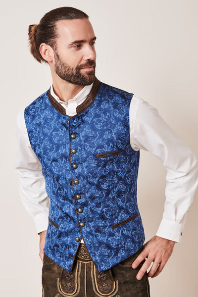Kruger Traditional Vest "Leano" blue