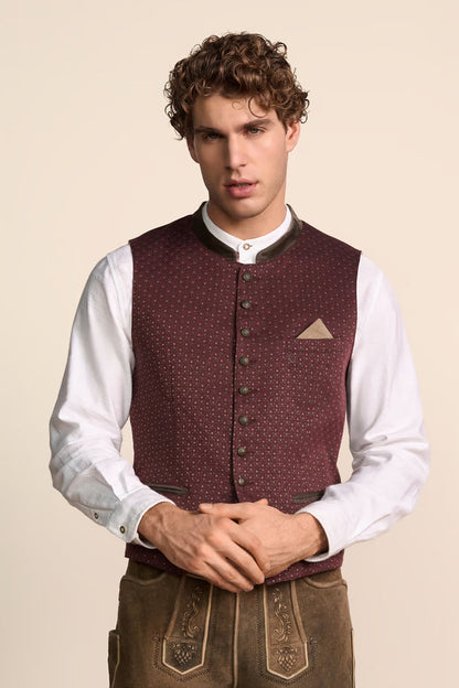 Kruger Traditional Vest "Lianor" red