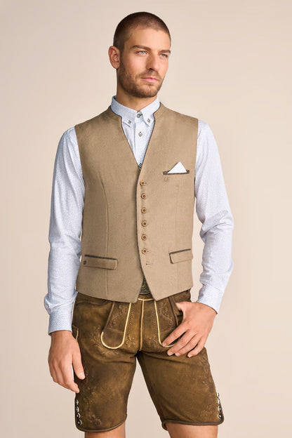 Kruger Traditional Vest "Livius" tan (54)