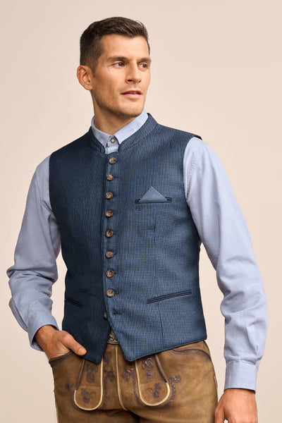 Kruger Traditional Vest "Lucio" blue (48)