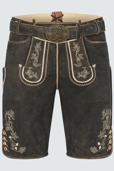Kruger Men's Lederhosen "Arendt" with belt (size 52,54)
