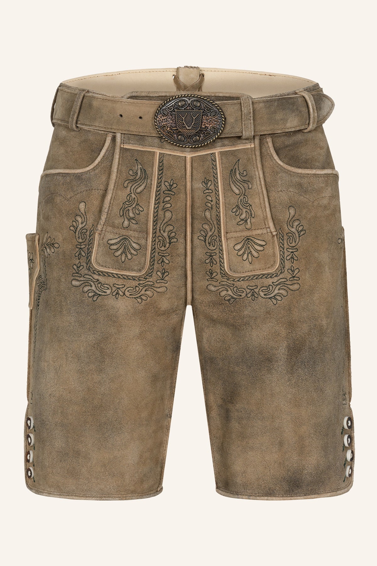 Kruger Karim lederhosen brown washed