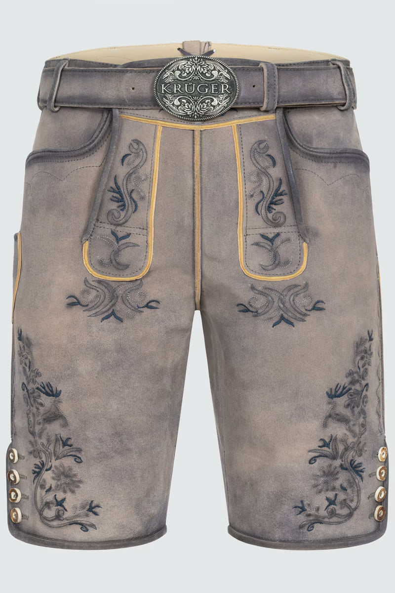 Kruger Men's Lederhosen "Juan" with belt (size 54)