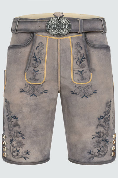 Kruger Men's Lederhosen "Juan" with belt (size 54)