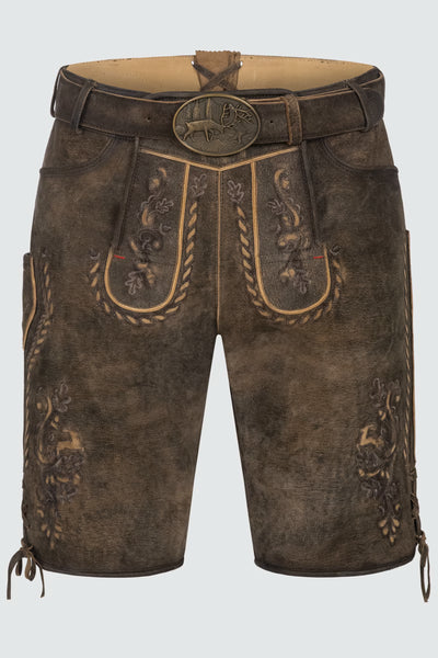 Kruger Men's Lederhosen "black Forest" brown (size 48)