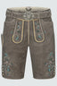 Kruger Men's Lederhosen "Jorrit" (brown) with Belt (low stock)
