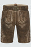 Lederhose Quan mit Gürtel