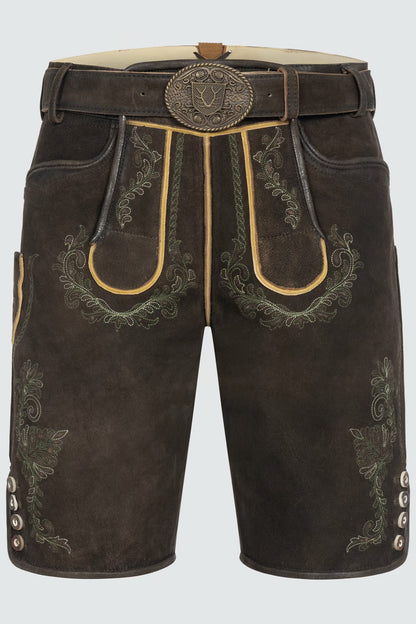 Kruger Men's Lederhosen "Brandon" with Belt