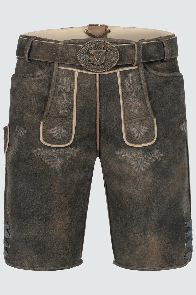 Kruger Men's Lederhosen "Curtis" brown (size 58)