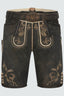 Lederhose Nero mit Gürtel