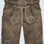 Kruger Men's Lederhosen "Wanja" (brown) with Belt