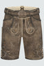 Kruger Men's Lederhosen "Wanja" brown with Belt (size 52,54,58)