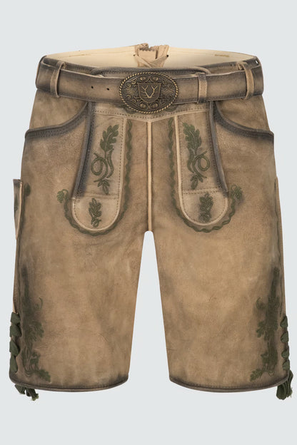 Kruger Men's Lederhosen "Ulli" with belt (size 54)