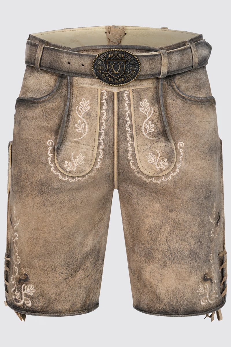 Kruger Men's Lederhosen "Melo" light brown