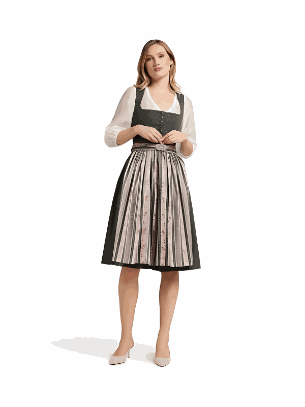 Berwin Long Dirndl 2pcs. 70cm "Elsbeth" olive