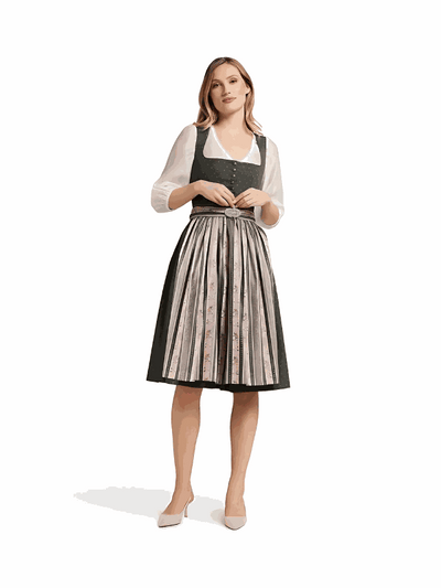 Berwin Long Dirndl 2pcs. 70cm "Elsbeth" olive
