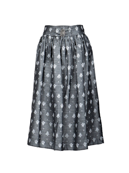 Berwin Dirndl Apron, Anthracite — 77cm
