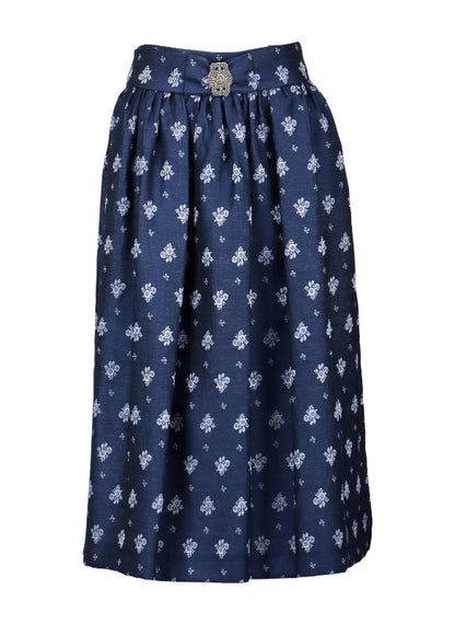 Berwin Dirndl Apron, Navy — 77cm