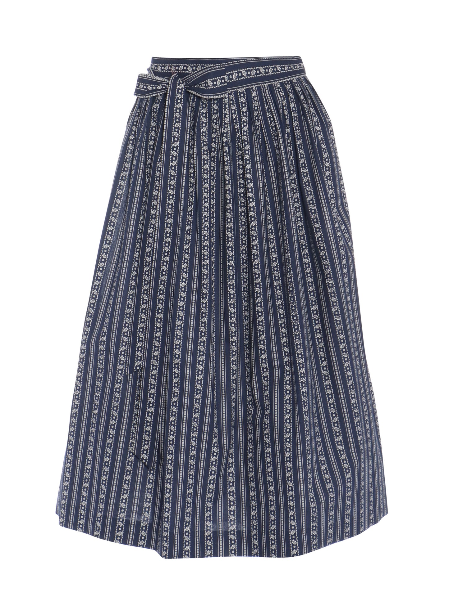 Berwin Dirndl Apron, Navy — 77cm