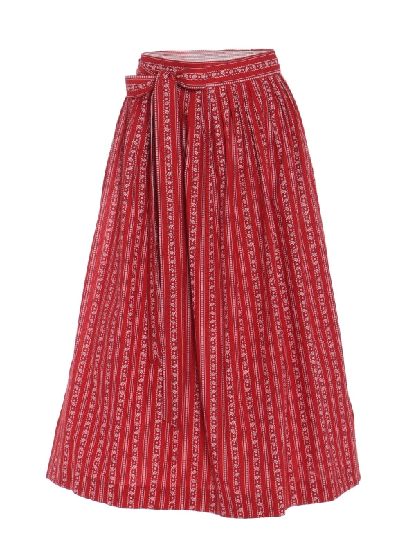 Berwin Dirndl Apron, Red — 77cm