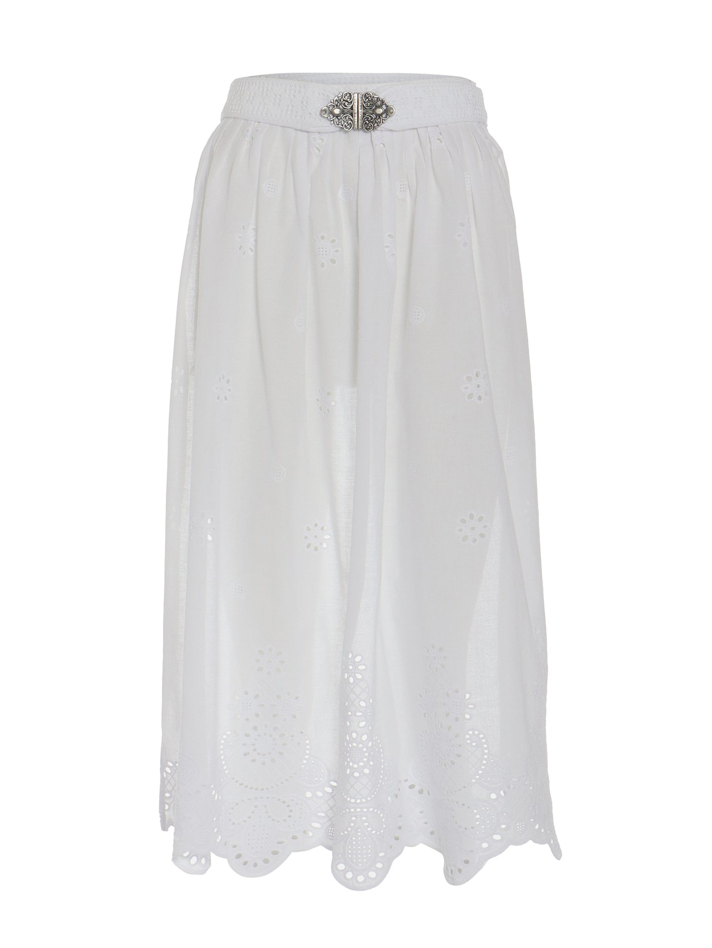 Berwin Dirndl Apron, White — 77cm