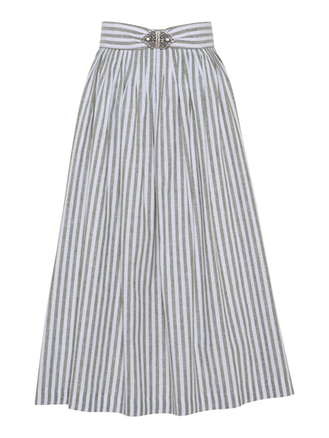 Berwin Dirndl Apron, Olive Green — 77cm