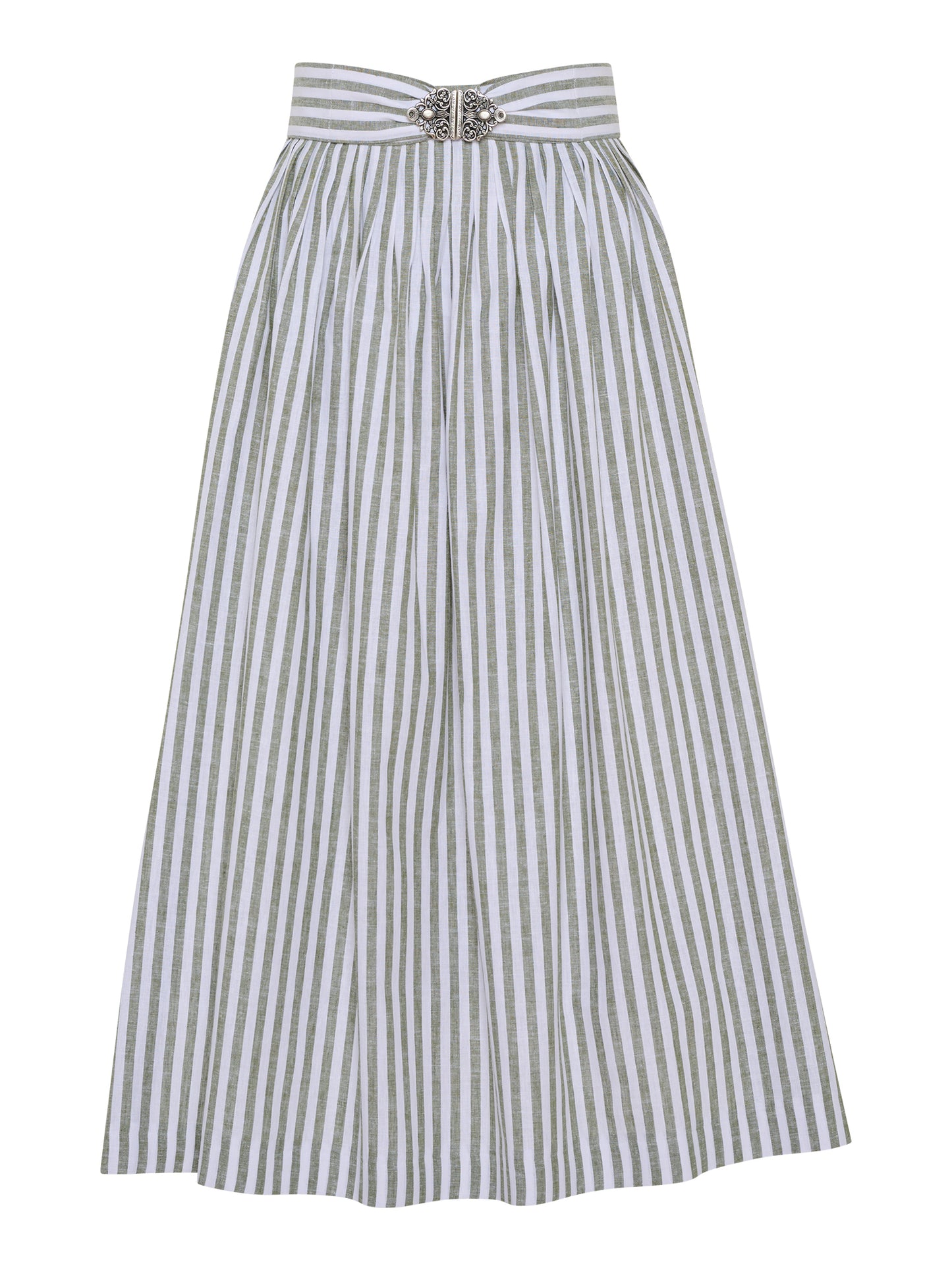 Berwin Dirndl Apron, Olive Green — 77cm