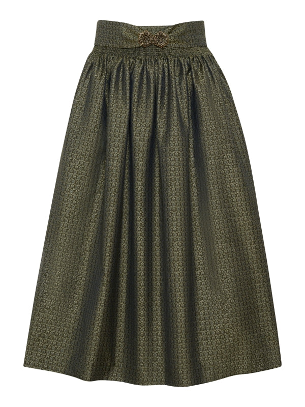 Berwin Dirndl Apron, Olive Green — 77cm