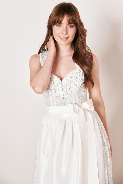 Kruger Wedding Dirndl 2pcs. 100cm "Ivy" ecru