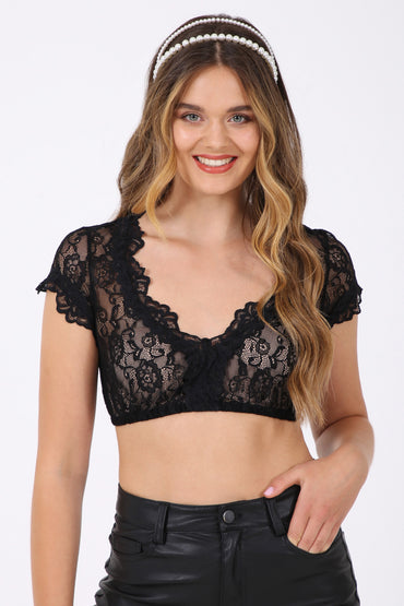 Kruger Carina dirndl blouse in black, back