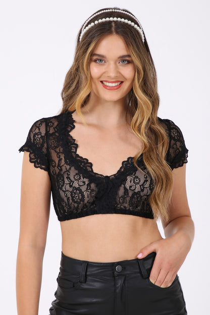 Kruger Carina dirndl blouse in black, back