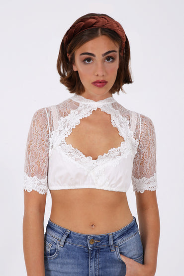 Kruger Pippa dirndl blouse in ecru, back