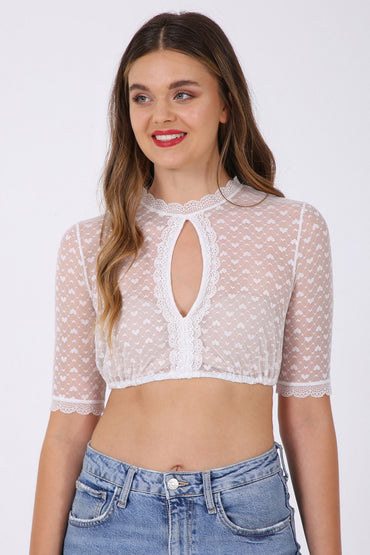 Kruger Kiana dirndl blouse in ecru, back