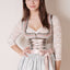 Kruger Mini Dirndl 2pcs. 50cm "Iris" Beige