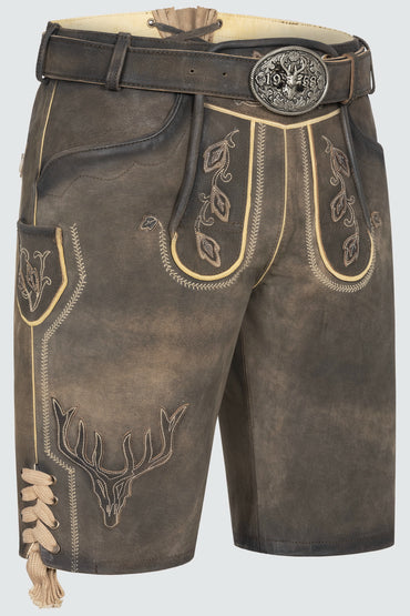 Kruger Anno 1958 lederhosen brown, back