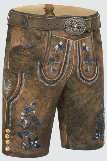 Kruger Azzuro lederhosen brown, back