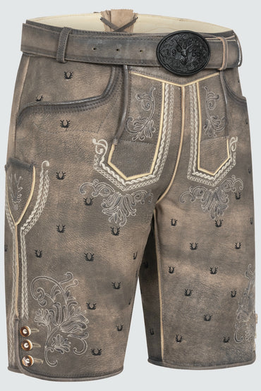 Kruger Harvey lederhosen gray, back