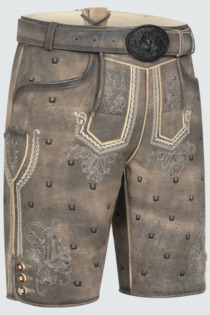 Kruger Harvey lederhosen gray, back